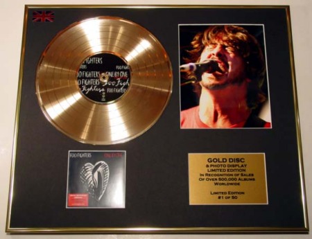 FOO FIGHTERS/CD GOLD DISC & PHOTO DISPLAY/LTD. EDITION/COA/ALBUM 